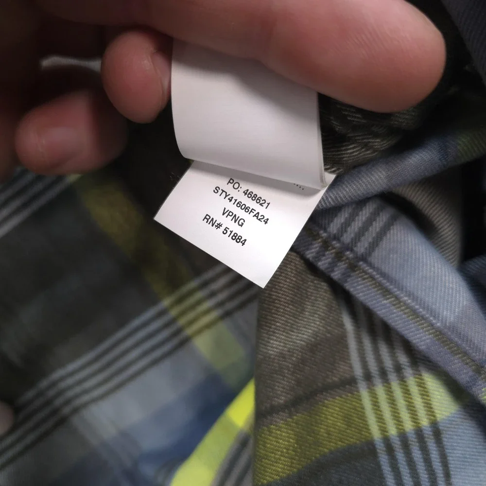 Patagonia Shirt Mens M Green Plaid Canyonite Flannel Stretch Snap Hiking Outdoor
